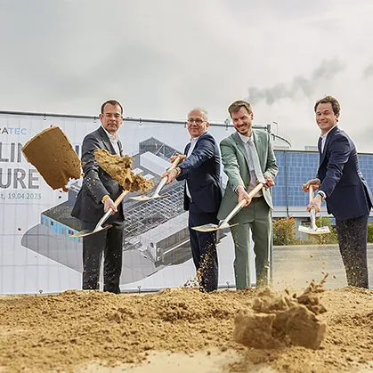 Ground-breaking ceremony for the pioneer plant