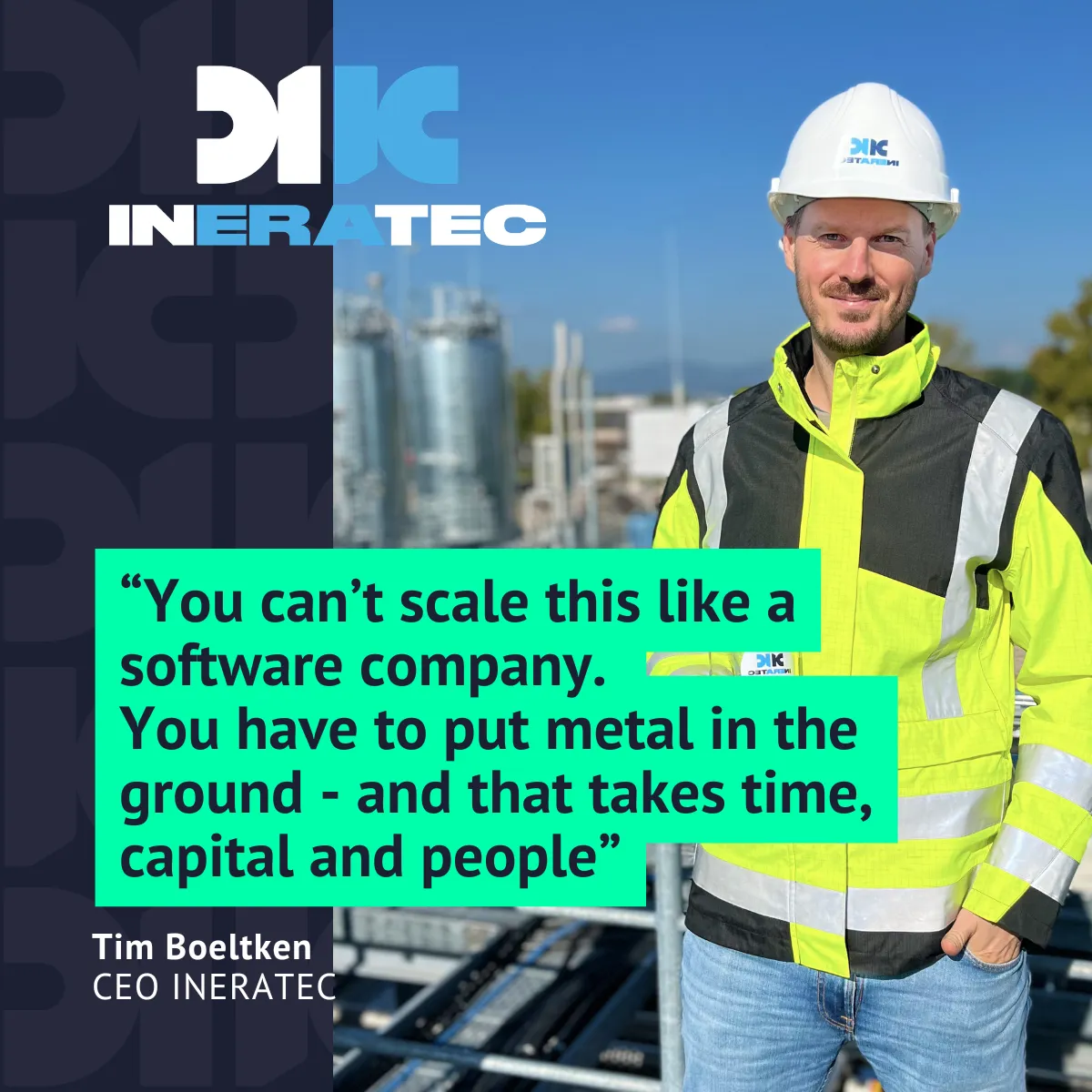Building e-fuels at industrial scale: a conversation with INERATEC CEO Tim Boeltken